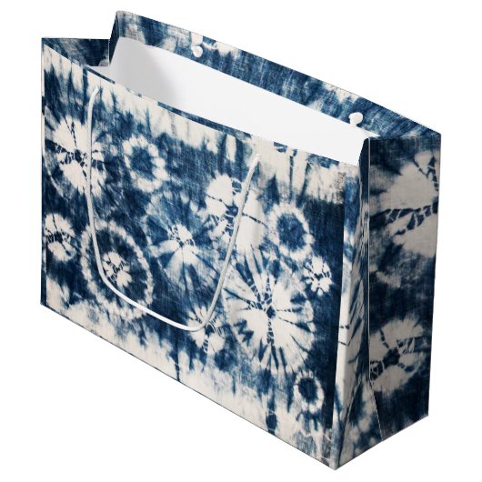 Shibori Große Geschenktüte (Vorderseite Schrägansicht)