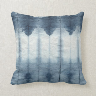 Shibori Indigio Druck Kissen