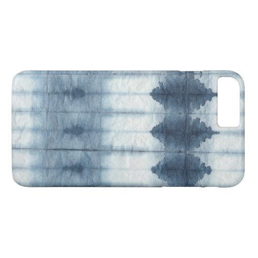 Shibori Indigio Print Case-Mate iPhone Hülle (Rückseite (Horizontal))