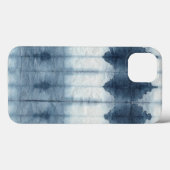 Shibori Indigio Print Case-Mate iPhone Hülle (Rückseite (Horizontal))