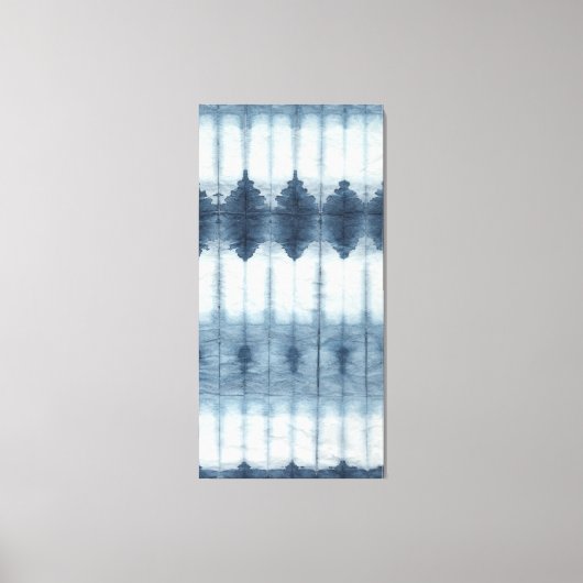 Shibori Indigio Print Leinwanddruck (Vorderseite)