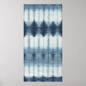 Shibori Indigio Print Poster (Vorne)