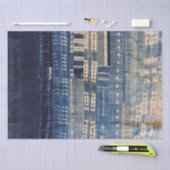 Shibori-Indigo-Mundtuch Seidenpapier (Handwerk)