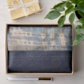 Shibori-Indigo-Mundtuch Seidenpapier (Geschenk)