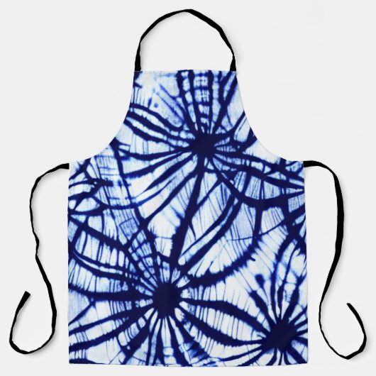 Shibori Pattern Gefärbte Krawatte Schürze (Vorderseite)
