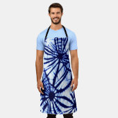 Shibori Pattern Gefärbte Krawatte Schürze (Getragen)