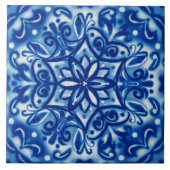 Shibori Snowflake Fliese (Vorderseite)