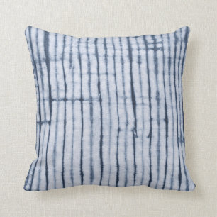 Shibori Stripe, SL Indigo Kissen