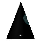 Shibu Inu Hund mit Blick auf den Mond Partyhütchen (Links)