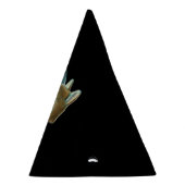 Shibu Inu Hund mit Blick auf den Mond Partyhütchen (Rechts)