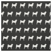 Shibu Inu Hund Silhouette Haustier Stoff (Muster)