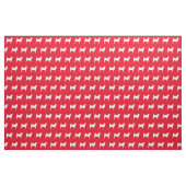 Shibu Inu Hund Silhouette Rot Stoff (Fat Quarter (45,7 x 55,9 cm))