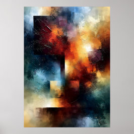 Shibui Luminous Axis Japanisch Inspirierte Textur Poster