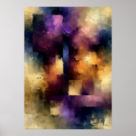 Shibui Violette Stille Japanisch Inspirierte Textu Poster