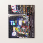 Shibuya City Lights Night in Tokio Japan Puzzle (Vertikal)