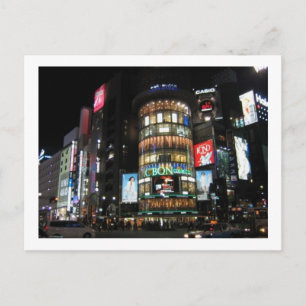 Shibuya in der Nacht. Postkarte