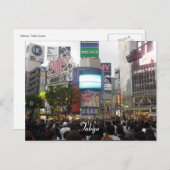 Shibuya-Kreuzung Postkarte (Vorne/Hinten)