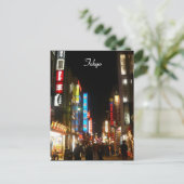 shibuya Nächte Postkarte (Stehend Vorderseite)