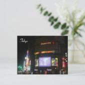 Shibuya Neon Postkarte (Stehend Vorderseite)
