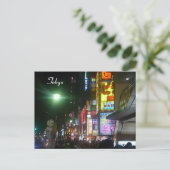 Shibuya Neonlichter Postkarte (Stehend Vorderseite)