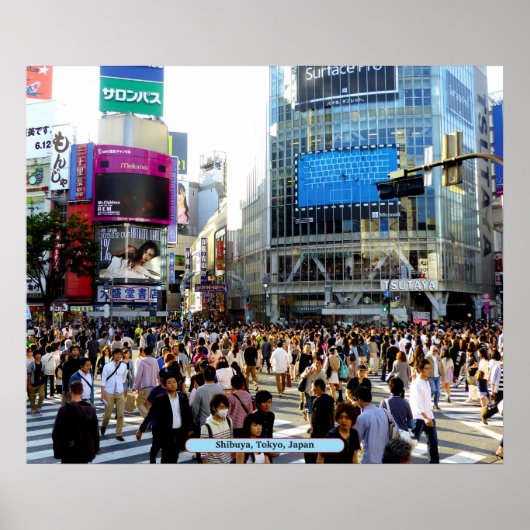 Shibuya, Tokio, Japan Poster (Vorne)