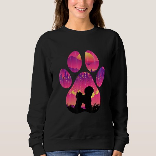 Shichon Paw Mom Dad Dog  Women Men Sweatshirt (Vorderseite)