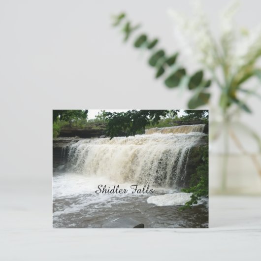 Shidler Falls Postkarte (Stehend Vorderseite)