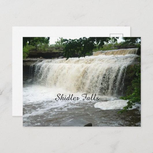 Shidler Falls Postkarte (Vorne/Hinten)