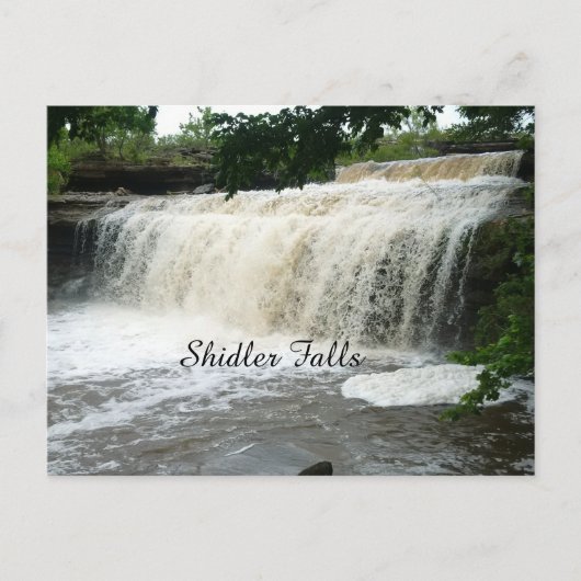Shidler Falls Postkarte (Vorderseite)