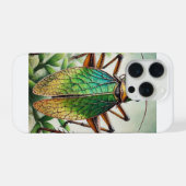 Shield Backed Katydid 230924IREF220 - Watercolor iPhone Hülle (Rückseite (Horizontal))
