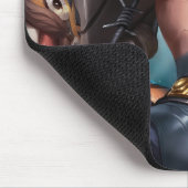 Shield Bearer Gaming Mousepad | Kriegermotiv (Ecke)