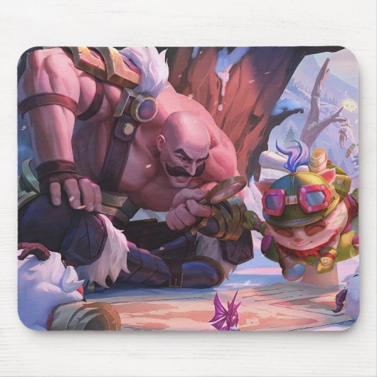 Shield Bearer Gaming Mousepad | Kriegermotiv (Vorne)