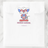 SHIELD MAUSE-Aufkleber Runder Aufkleber (Tasche)
