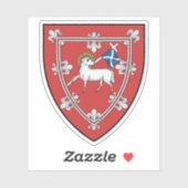 Shield of the city of Perth, Scotland Aufkleber (Blatt)