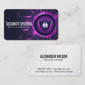 Shield | Sicherheitssperre | Moderner technischer Visitenkarte (Vorne/Hinten)