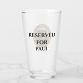 Shield | VORBEHALTEN | Personalisiert 16oz Libbey  Glas (Rückseite)