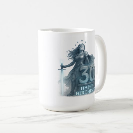 Shieldmaiden of 30: Legendary Birthday Tasse (VorderseiteRechts)