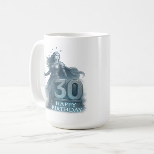 Shieldmaiden of 30: Legendary Birthday Tasse (Vorderseite Links)