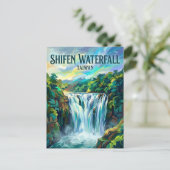 Shifen Wasserfall Taiwan Postkarte (Stehend Vorderseite)