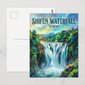 Shifen Wasserfall Taiwan Postkarte (Vorne/Hinten)
