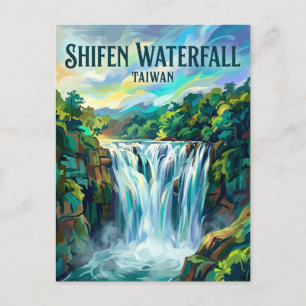 Shifen Wasserfall Taiwan Postkarte