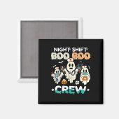 Shift Boo Boo Crew Nurse Ghost Halloween Nurses Rn Magnet (Vorderseite/Rückseite)