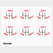 Shift Head - Manueller Stick Shift Sticker (Blatt)