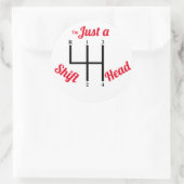 Shift Head - Manueller Stick Shift Sticker (Tasche)