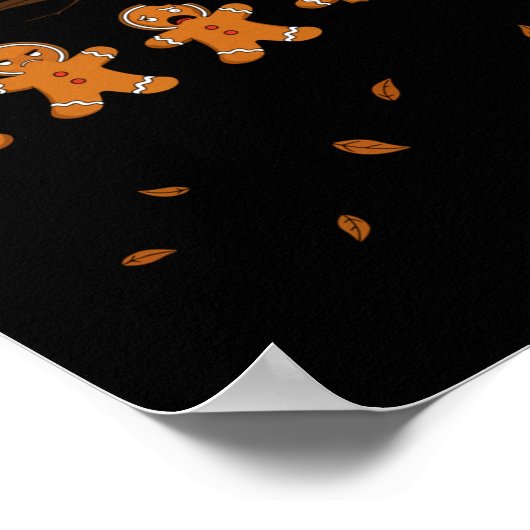 Shift Nurse Pain Scale Funny Gingerbread Rn Christ Poster (Ecke)