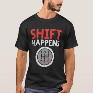 Shift trifft auf Rennfahrerrennen für den Kfz-Zahn T-Shirt