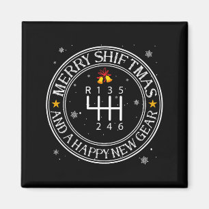 Shiftmas Autotyp Lustiger Mechaniker Weihnachten A Magnet