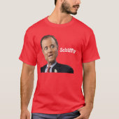 Shifty Adam Schiff Funny Political Caricature T-Shirt (Vorderseite)