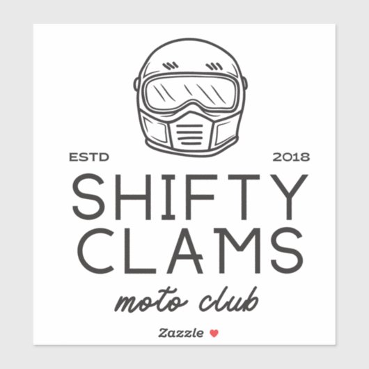 Shifty Clams Vinyl Sticker (Blatt)