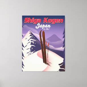 Shiga Kogen Japan Skiplakat Leinwanddruck